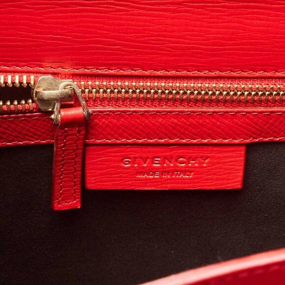 Givenchy Red Grained Leather Pandora Box Medium Shoulder Bag - Picture 4 of 11